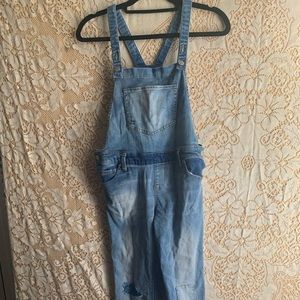 Denim overalls